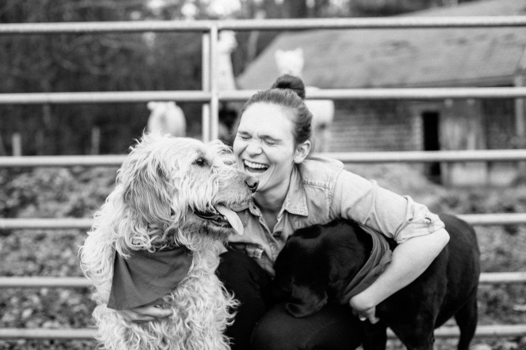 Grace and her pups: A lifestyle dog portrait session - themainetinker.com