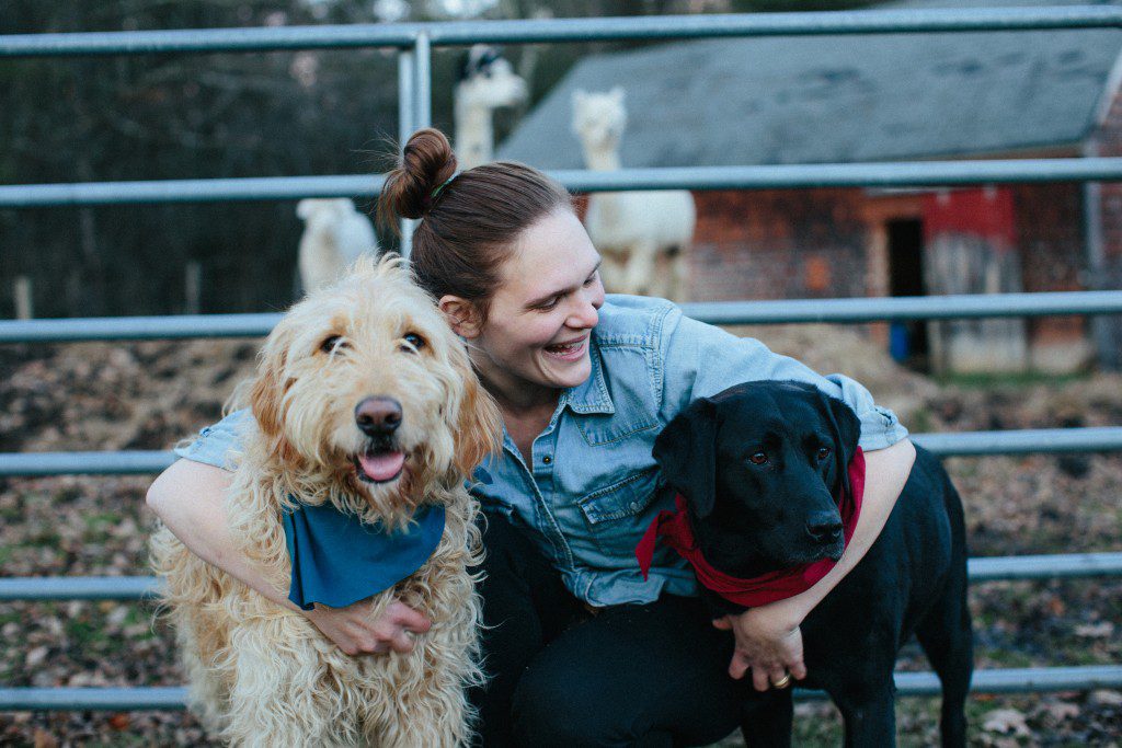 Grace and her pups: A lifestyle dog portrait session - themainetinker.com
